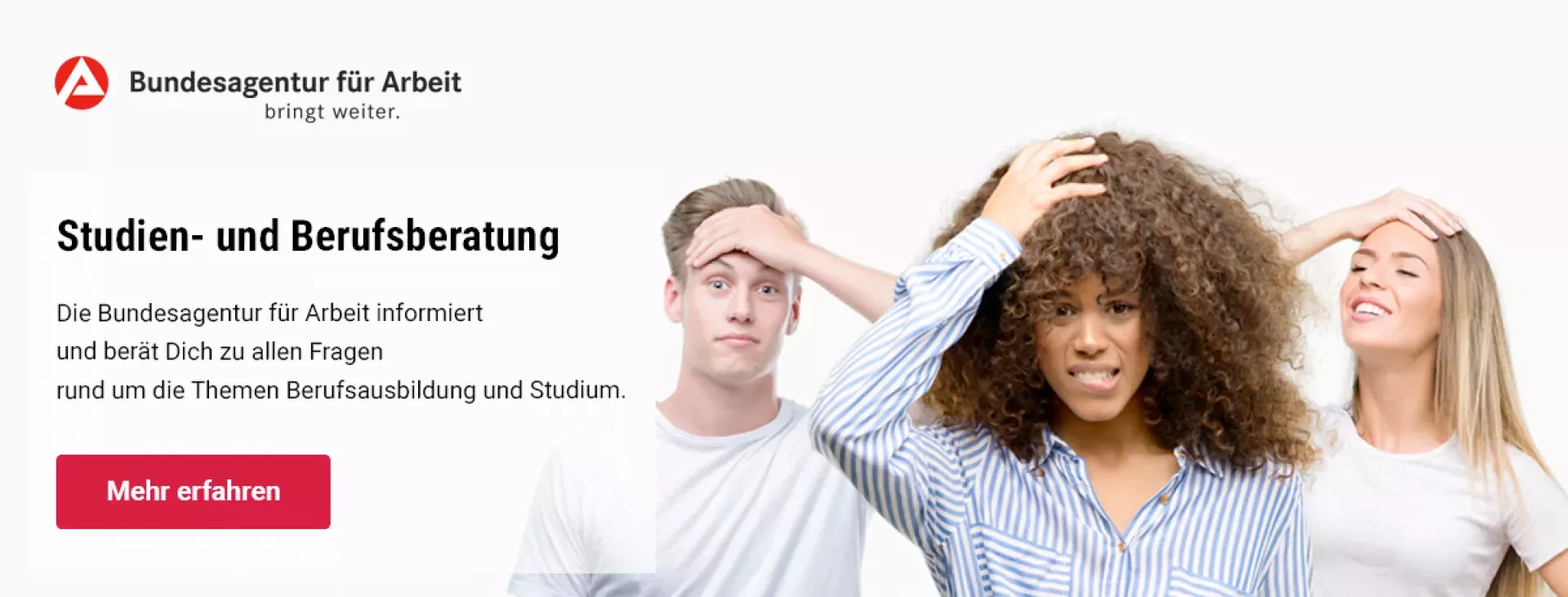 Schulbanner der Bundesagentur für Arbeit